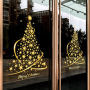 Christmas Window Clings 8mil PVC Static Decals for Festive Home Office Decoration