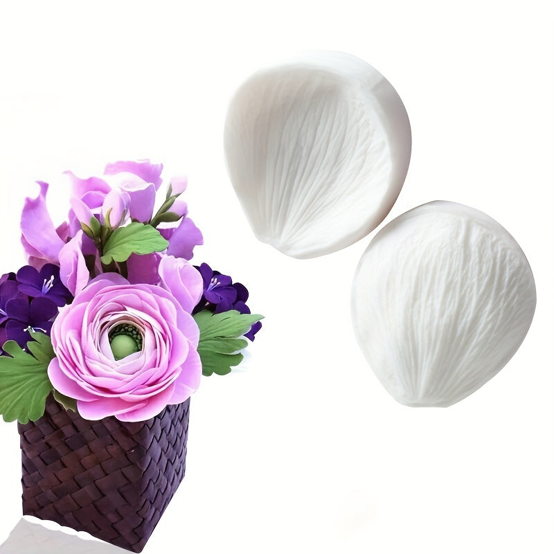 Silicone Mold for Flower Petals for Cake Decorating Chocolate Soap Crafting