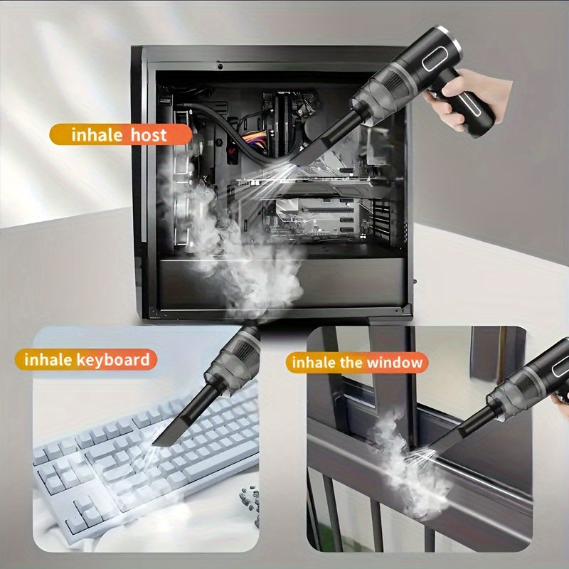 Cordless Handheld Vacuum Cleaner with Strong Suction Rechargeable Battery for Cars Homes Offices