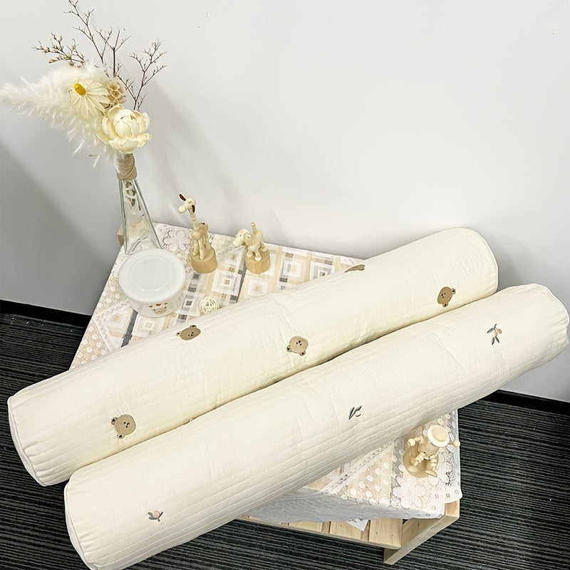 Embroidered Quilted Kissing Pillow Bedside Safety Charm Decorative Pillow for Christmas or Halloween