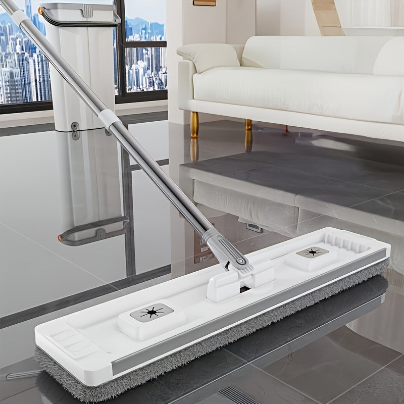 All-in-One Mop and Bucket Set with Water Release and Space-Saving Design