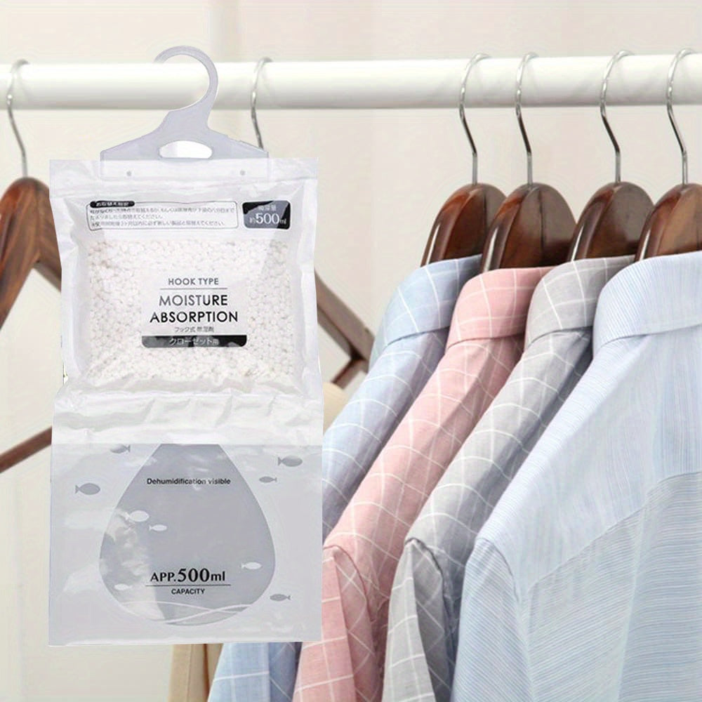 8PCS Hanging Dehumidifier Bags Large Capacity Moisture Absorbers for Closet Bathroom Basement
