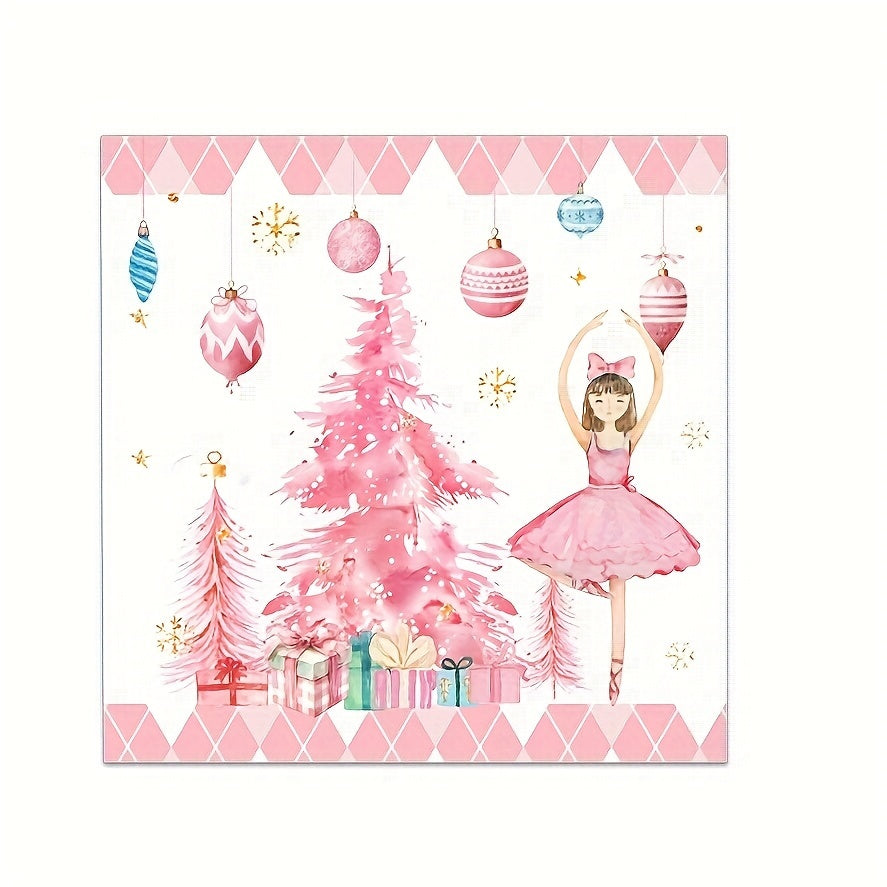 Новогодние принадлежности для мужчин, набор посуды для рождественской елки с ореховым феей, тарелки, чашки, салфетки