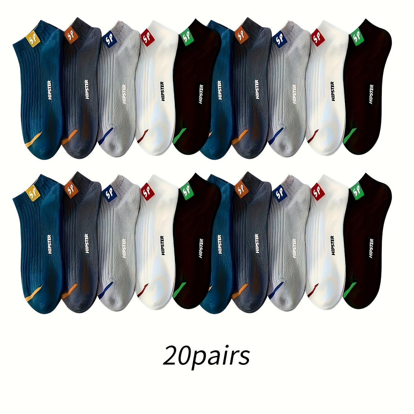 Men Women Teen Unisex Crew Socks 5 10 15 20 30 Pairs Breathable Polyester