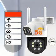 WiFi harakatni aniqlash, kechqurun ko'rish bilan 4MP ikki tomonlama linzali ichki va tashqi xavfsizlik kamerası
