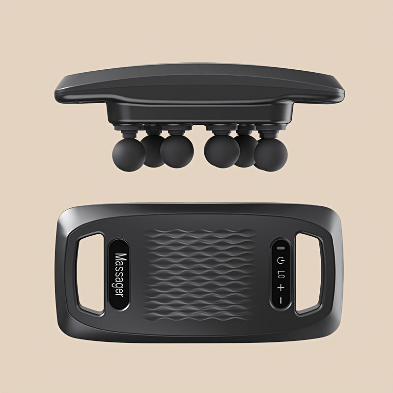 Ten-Head Fascia Gun Massager with 9 Modes 9 Intensity Levels Rechargeable Lithium Battery USB Charging LED Display Whole Body