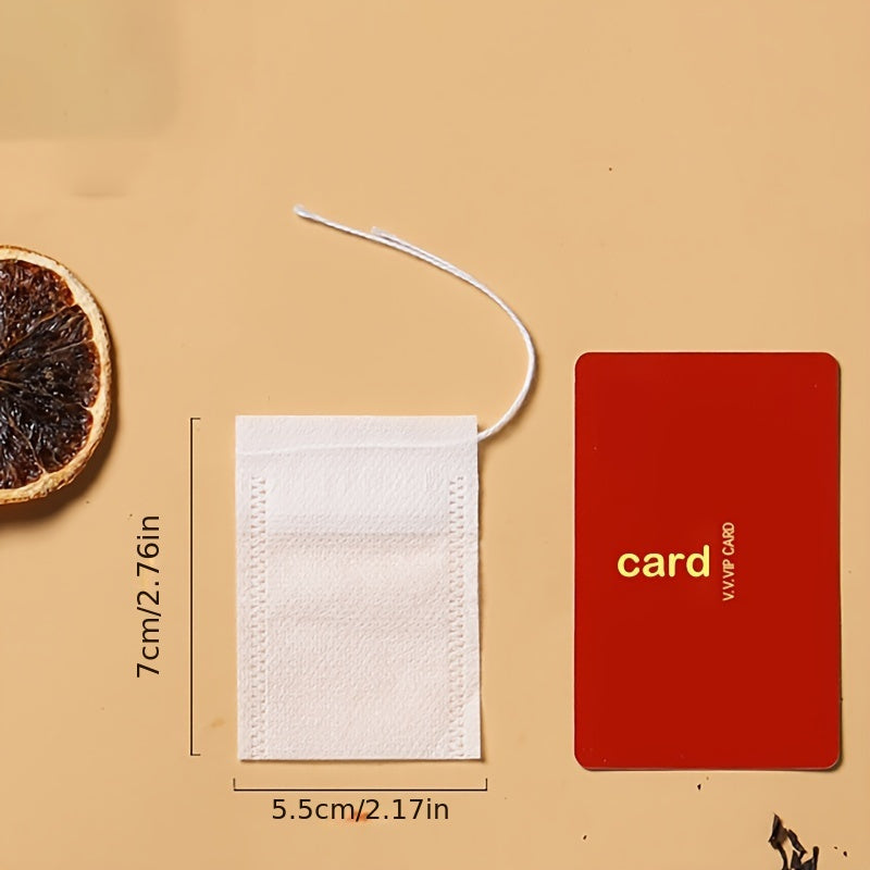 10 yoki 20 dona tortish qopqog'i bilan bir martalik choy filtr sumkalari, choy va ziravorlarni tayyorlash uchun to'qilmagan matodan tayyorlangan