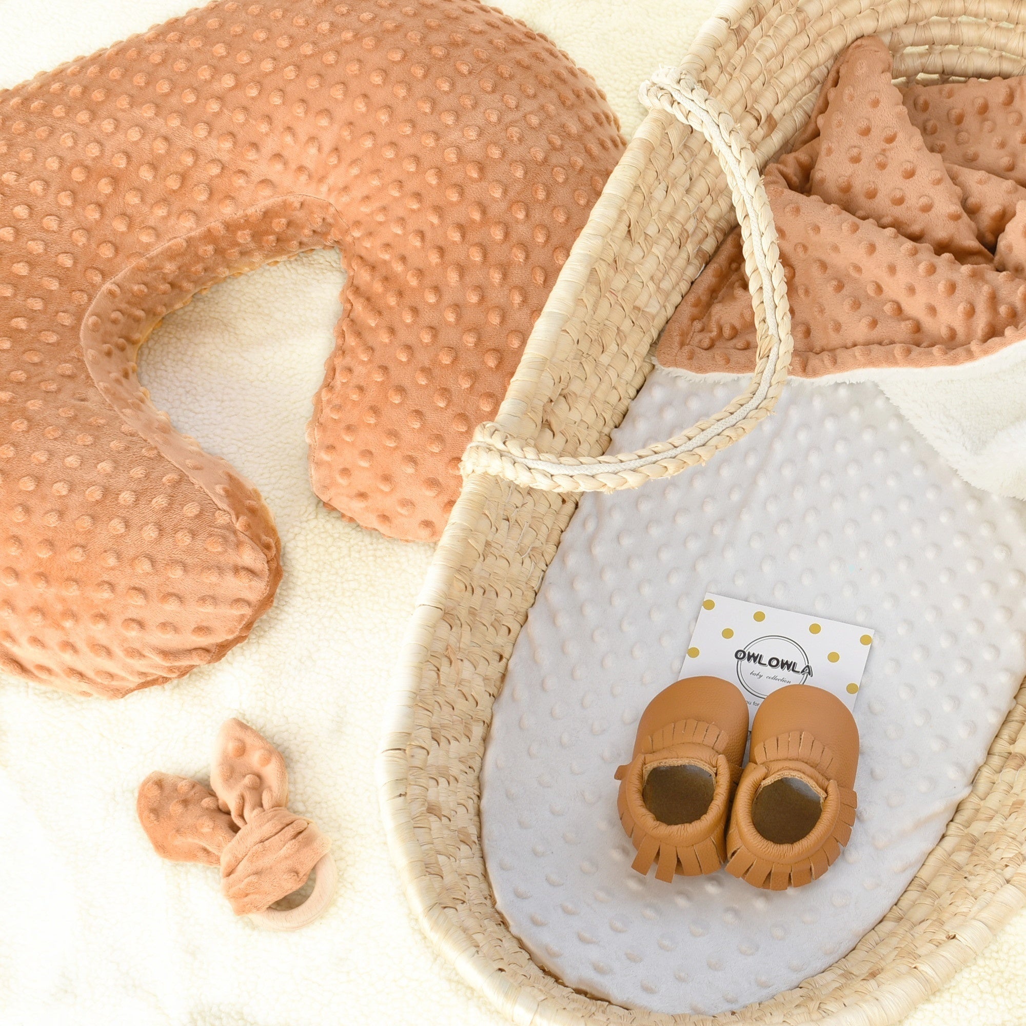 Minky Nursing Pillow Cover for Breastfeeding and Infant Comfort