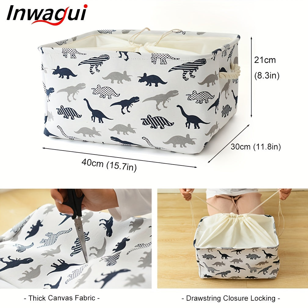 Cesta de almacenamiento de tela Art Deco para bebé niño para juguetes y organización en la habitación infantil