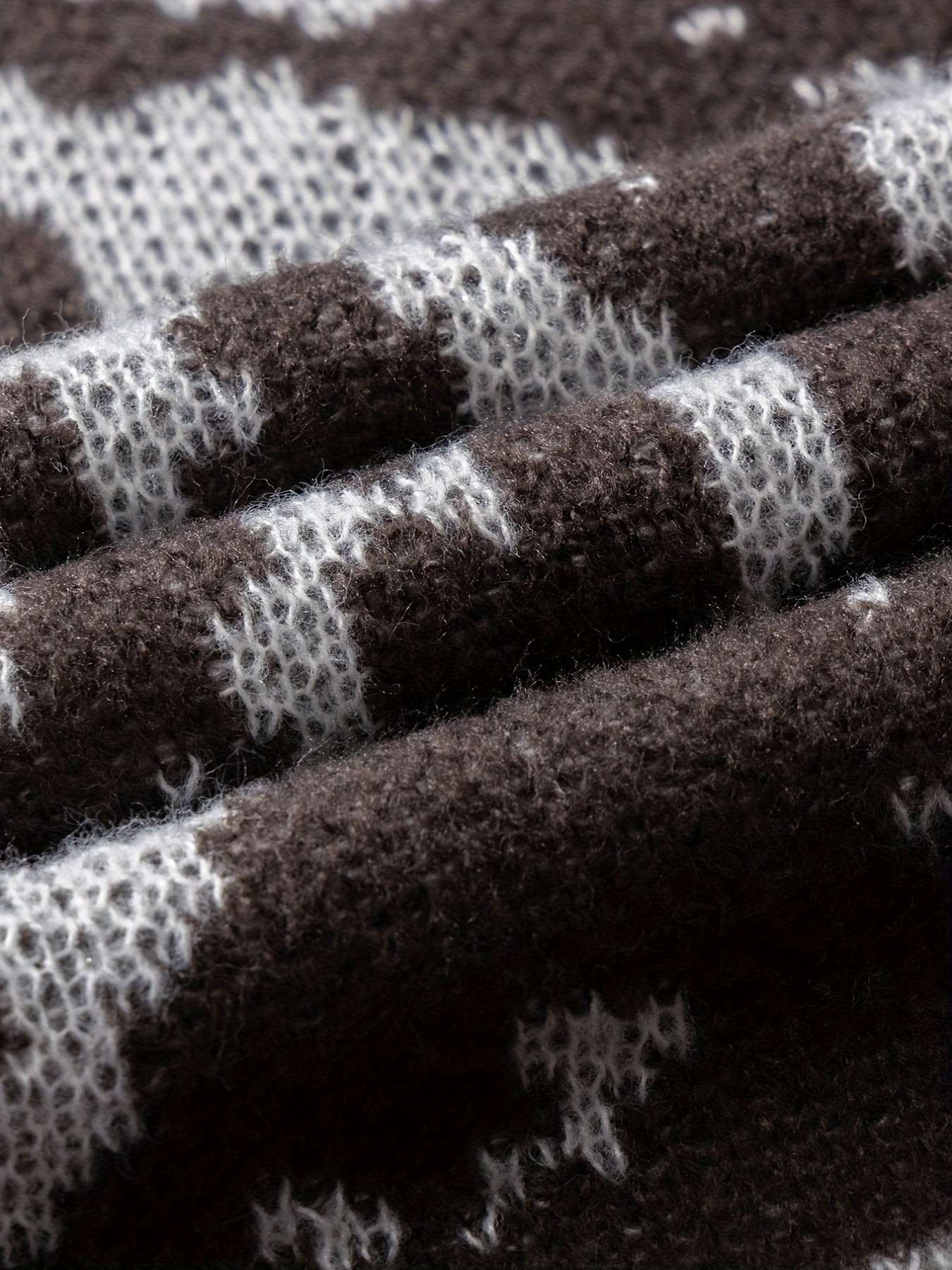 Men's Knit Sweater with Starry Graphic Print Plus Size Casual Pullover