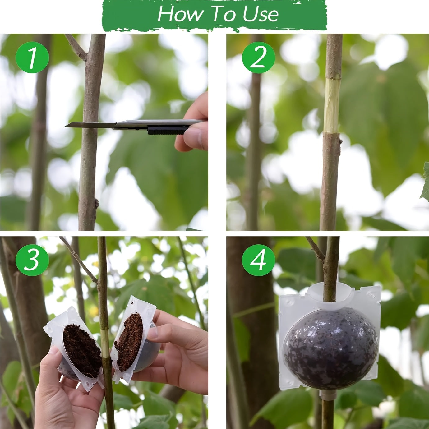 Reusable Plant Root Balls Kit for Grafting Roses and Garden Plants