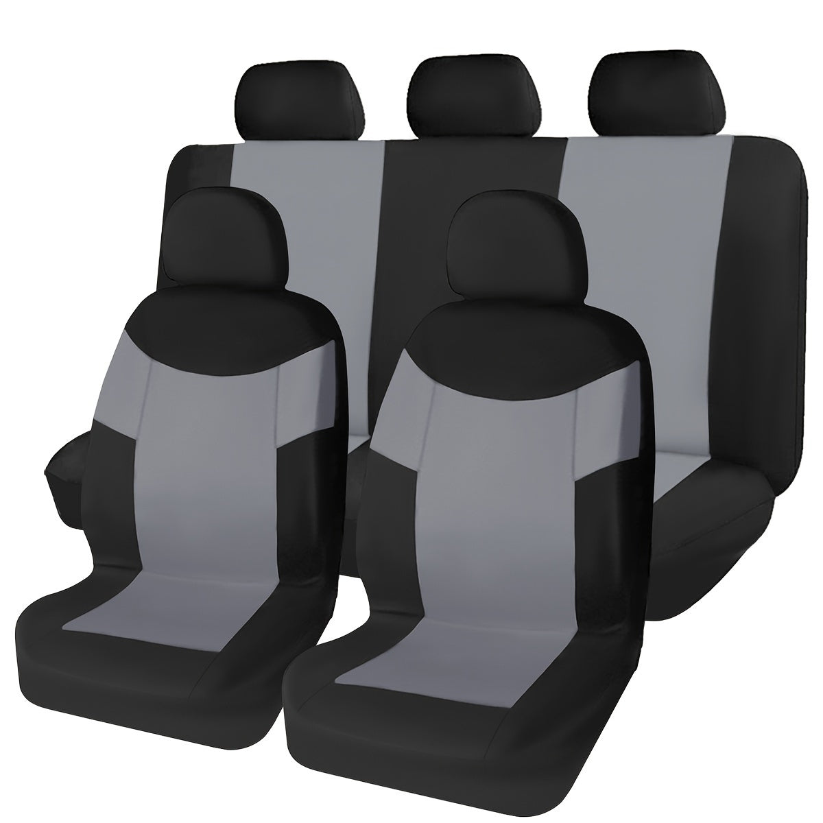 Universal avtomobil o'rindiq qoplamalari yumshoq polyester 9 ta bo'lak, qulay va mos keladi