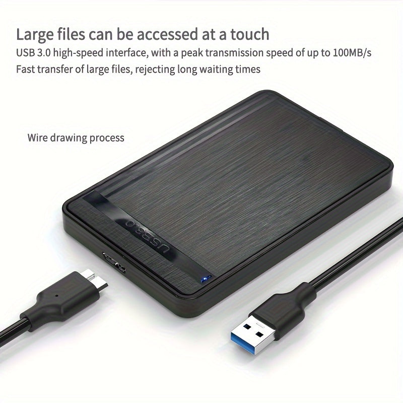 USB 3.0 Portable External Hard Drive 2TB High Speed Large Capacity for PC and Mobile