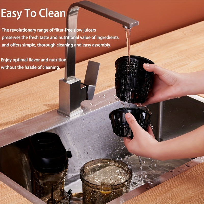 Extractor de fruta y verdura con capacidad de 1L y base antideslizante, partes desmontables