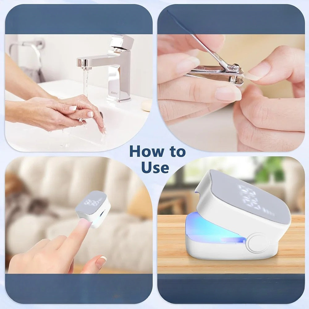 USB Rechargeable Nail Lamp for Portable Manicures at Home or On the Go