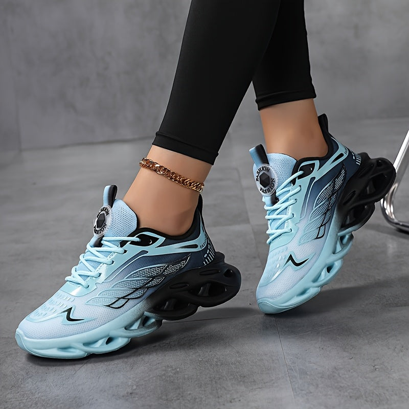 Women's Breathable Mesh Sneakers Lightweight Cushioning White Running Shoes