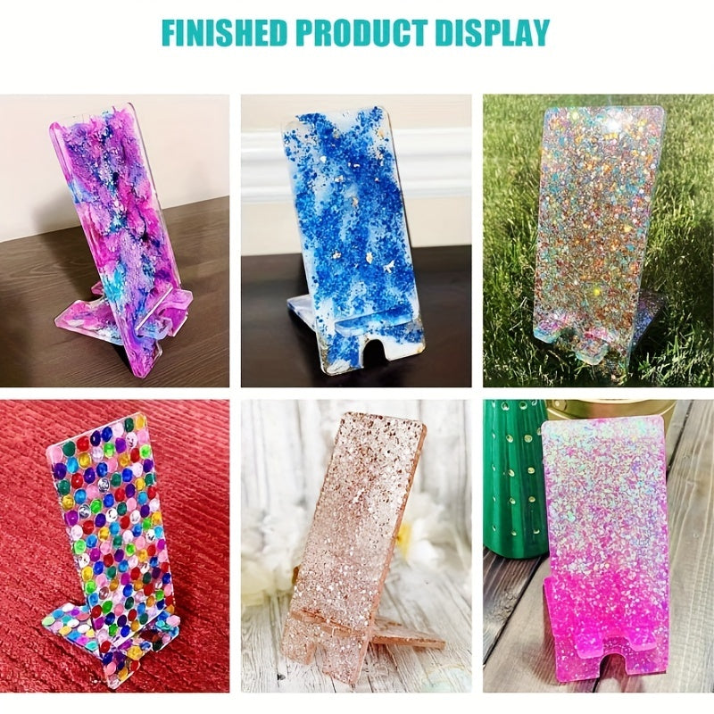 Silicone Mold for Making Mobile Phone Stands Resin Casting DIY Crafts