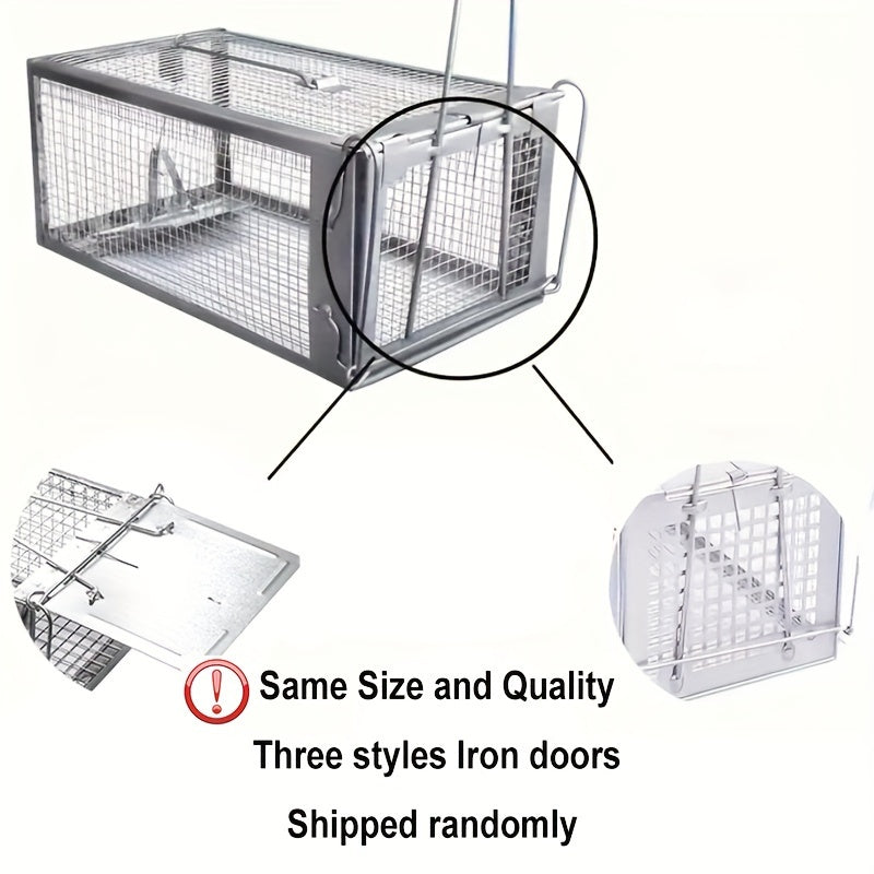 Humane Mouse Trap Indoor Outdoor Catch and Release Metal Pest Control
