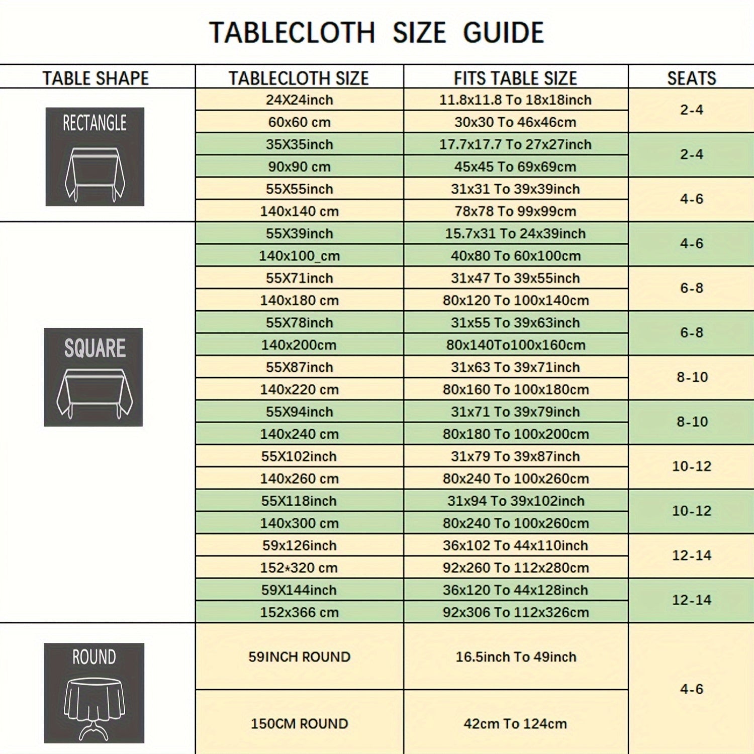 Beige Linen Farmhouse-Style Tablecloth with Fringed Edges for Holidays and Events