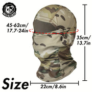 Взрослая камуфляжная поликоттонная маска для лица для езды на велосипеде и верховой езды