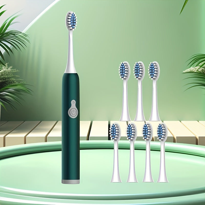 Electric Toothbrush for Adults 8 Pack Soft Bristles Rechargeable Colors Included