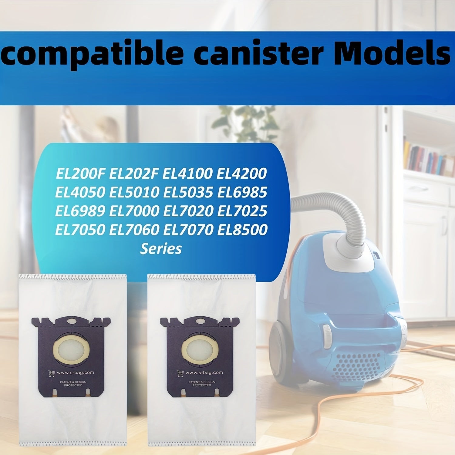 Paquete de 10 bolsas de vacío de repuesto para modelos Electrolux, bolsas de polvo, fácil de instalar