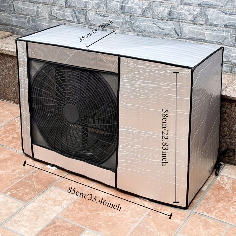 Fireproof Waterproof Insulated Cover for Outdoor Air Conditioners Noise Reduction