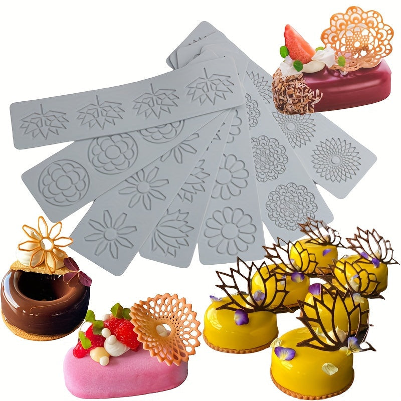 Silicone Lace Mold for Flower Fondant Cake Decorations and Chocolate Toppers
