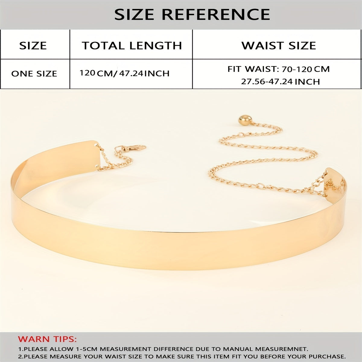 Women's Leather Waist Belt with Gold Embellishment Adjustable Fit for Casual and Formal Wear