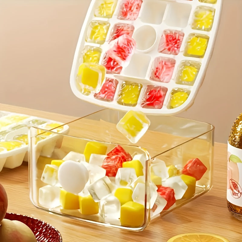 48-Cube Ice Maker Food-Grade Plastic Freezer Ice Tray for Refrigerator