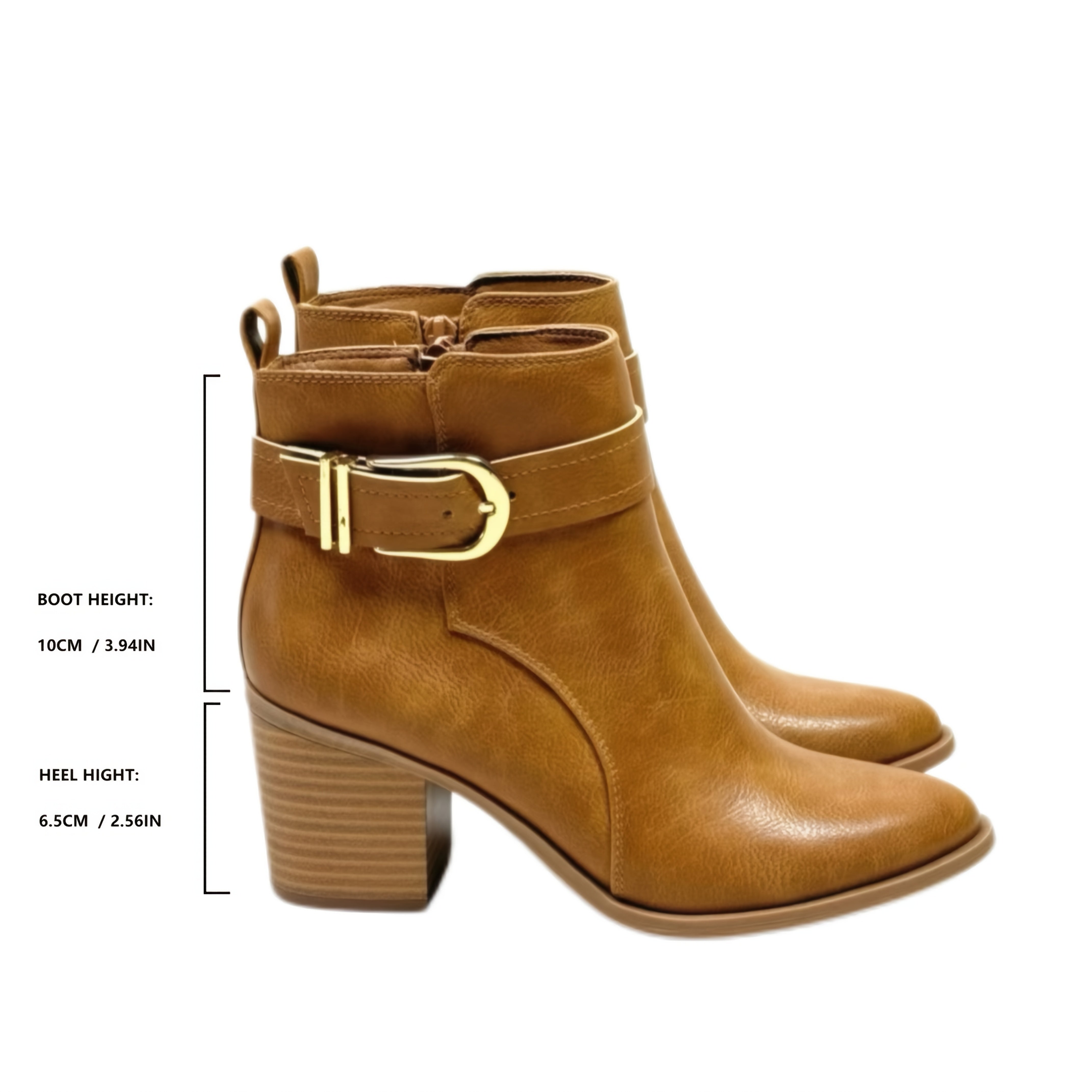 Women's Ankle Boots Synthetic Pointed Toe Chunky Heel All-Season