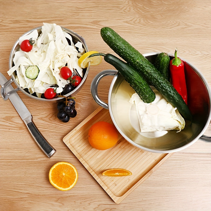 Turli moddalarni eritish uchun ikkita idish oling: shokolad uchun 1250ML/1.1QT aralashtirish idishi va shokolad, shirinlik, sham, sovun, mum va boshqa oshxona ehtiyojlari uchun silikon spatula bilan 2200ML/2QT 304 zanglamaydigan po'latdan yasalgan idish.