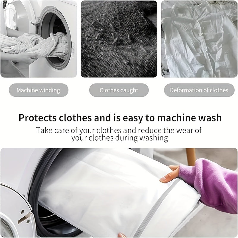 Mesh Laundry Bags Set in Various Sizes with Durable Zippers for Delicates and Travel