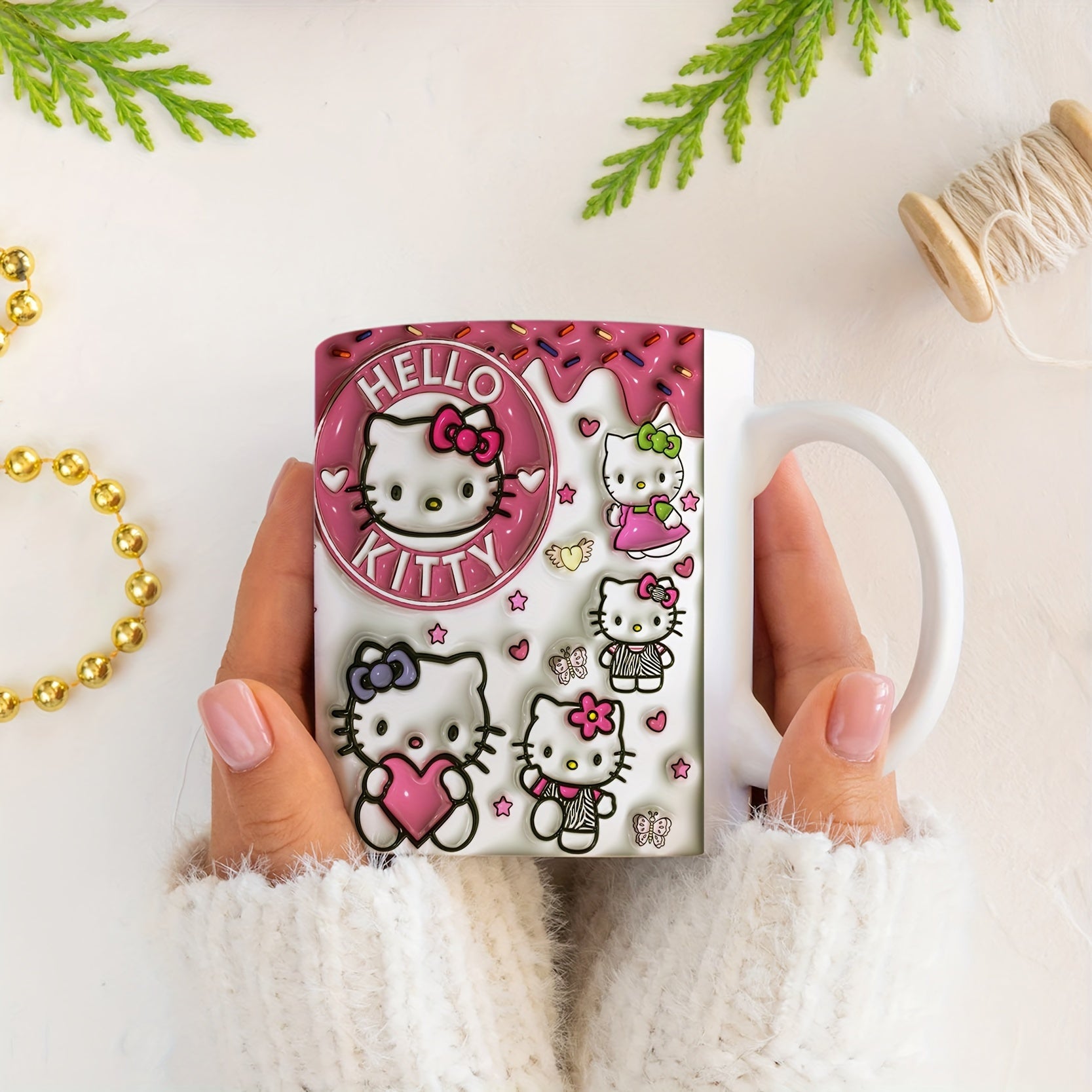 Ceramic Hello Kitty Coffee Mug for All Seasons and Holidays