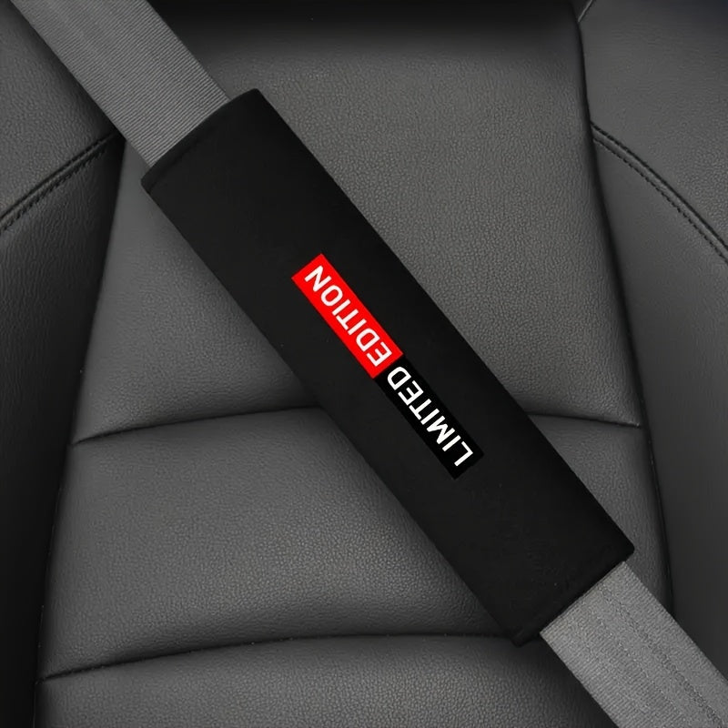 2pcs Soft Polyester Car Seat Belt Pads Shoulder Protectors Comfortable Safety