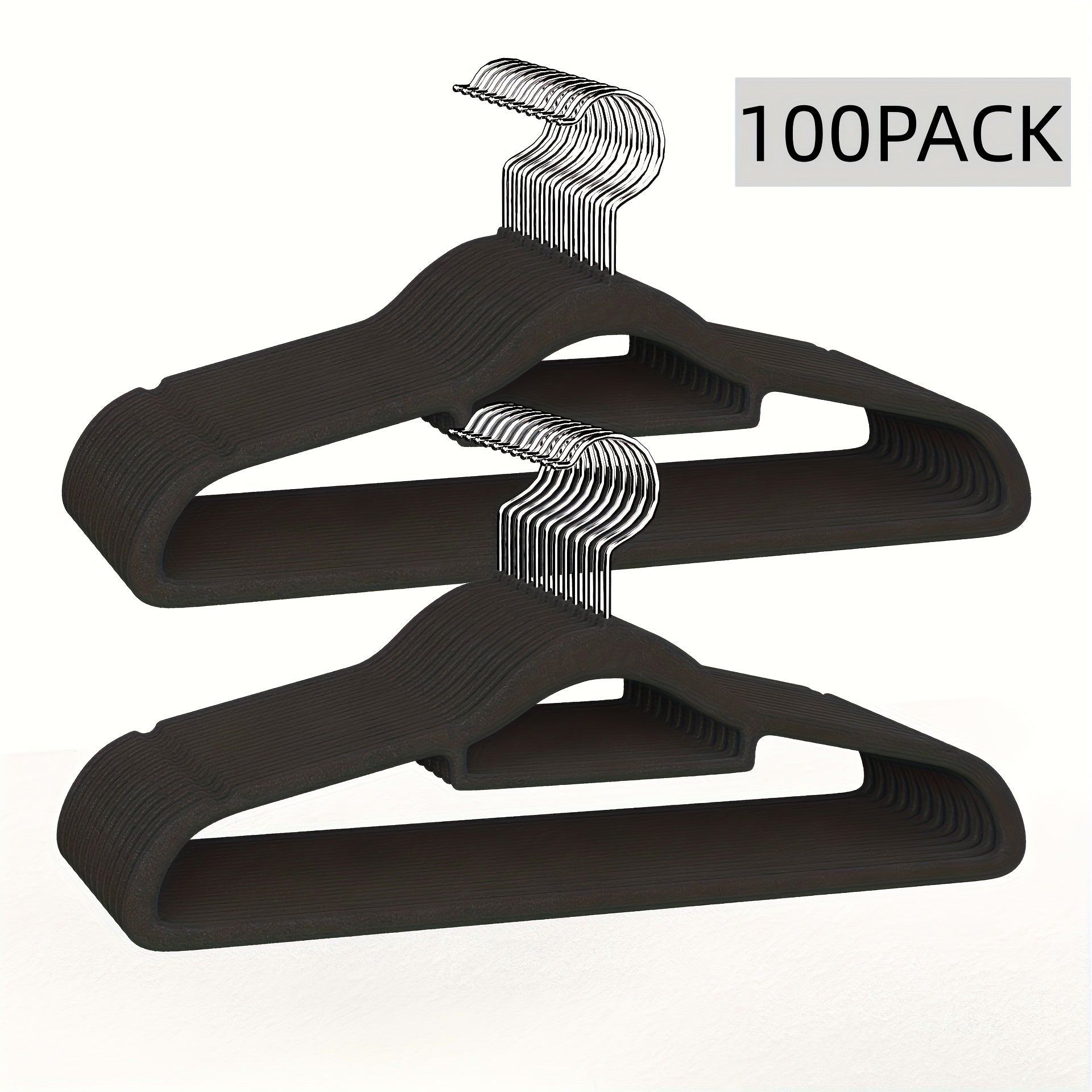 Hanging Non-Slip Plastic Clothes Hangers Sets of 30 50 or 100 for Closet Bedroom Bathroom
