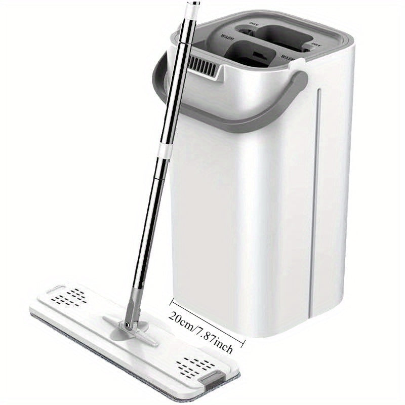 Oson tozalashni EasyWring Spin Mop va vedra to'plami bilan soddalashtiring - qo'l bilan tozalash, ikki palatali va yotoqxona, yashash xonasi va boshqalar uchun vertikal saqlash imkoniyatlari bilan.