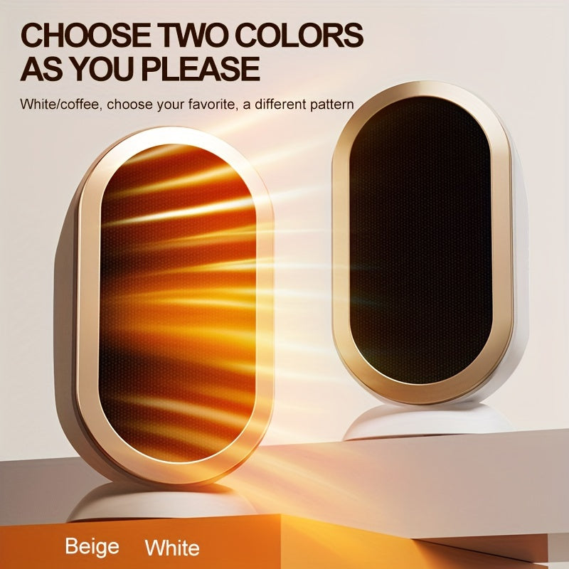 Portable 1200W PTC Ceramic Fan Heater with Thermostat for Home Office Bedroom