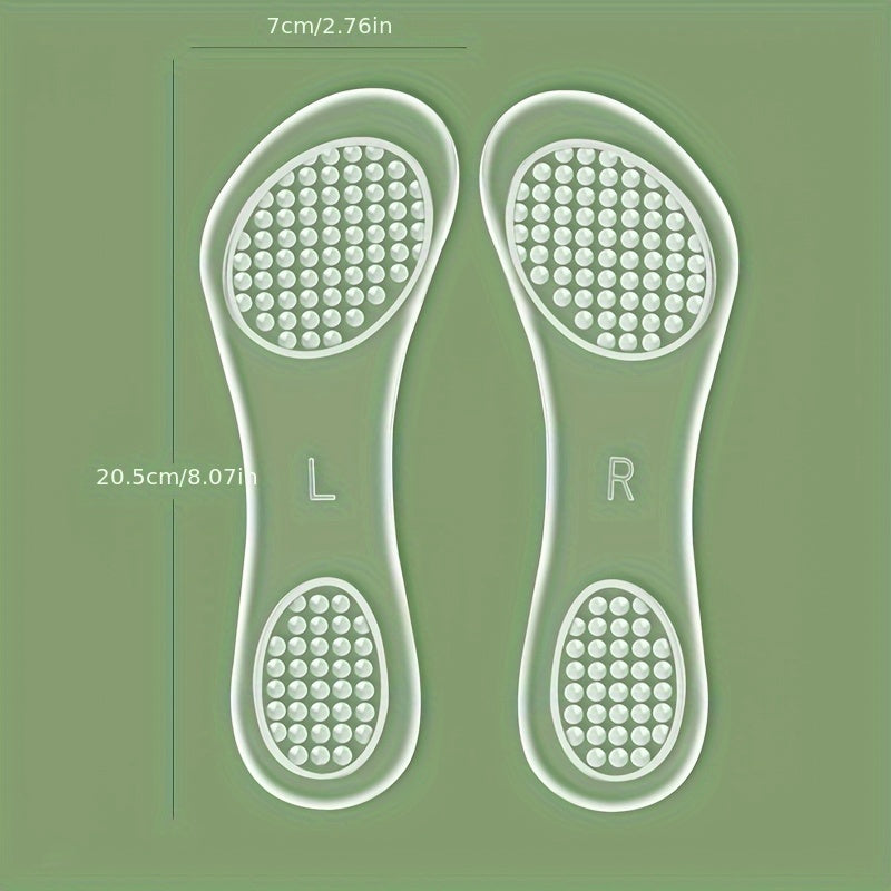 Women's Silicone Shoe Insoles Anti-slip Adjustable High Heels
