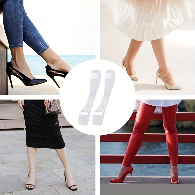 Women Clear Invisible High Heel Shoe Laces Non-Slip Shoe Accessories 1/5/10 Pairs