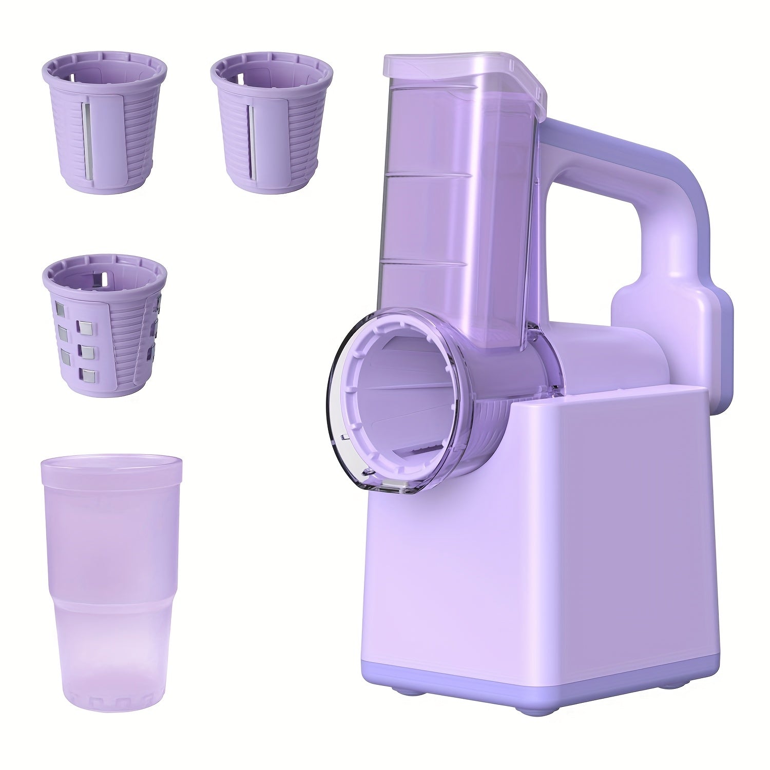 Vegetable Chopper with 3 Blades USB Rechargeable for Kitchen Camping Home