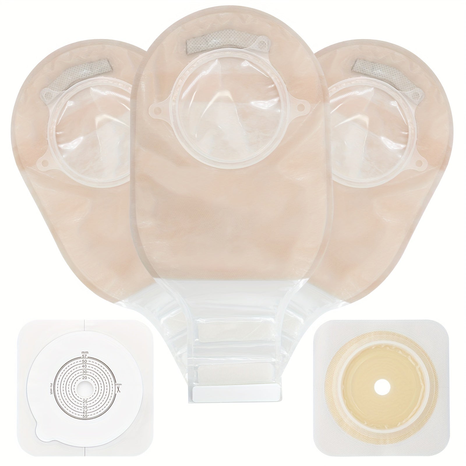 Two-Piece Colostomy Bags for Ileostomy Stoma Care Water-Resistant Non Woven