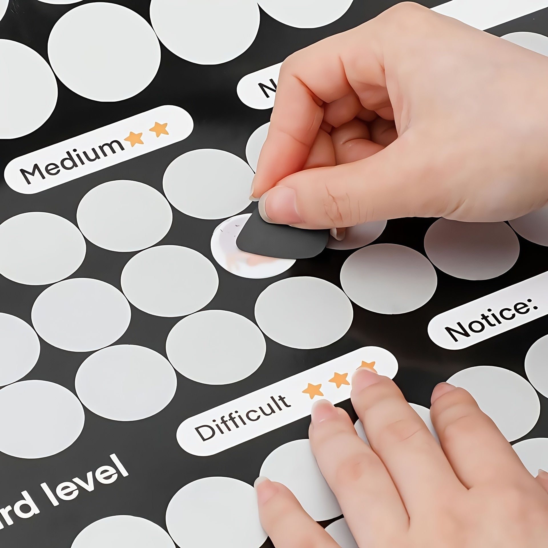 100 Poses Scratch-Off Poster and Lace Eye Mask Set for Couples Valentine's Day Gift