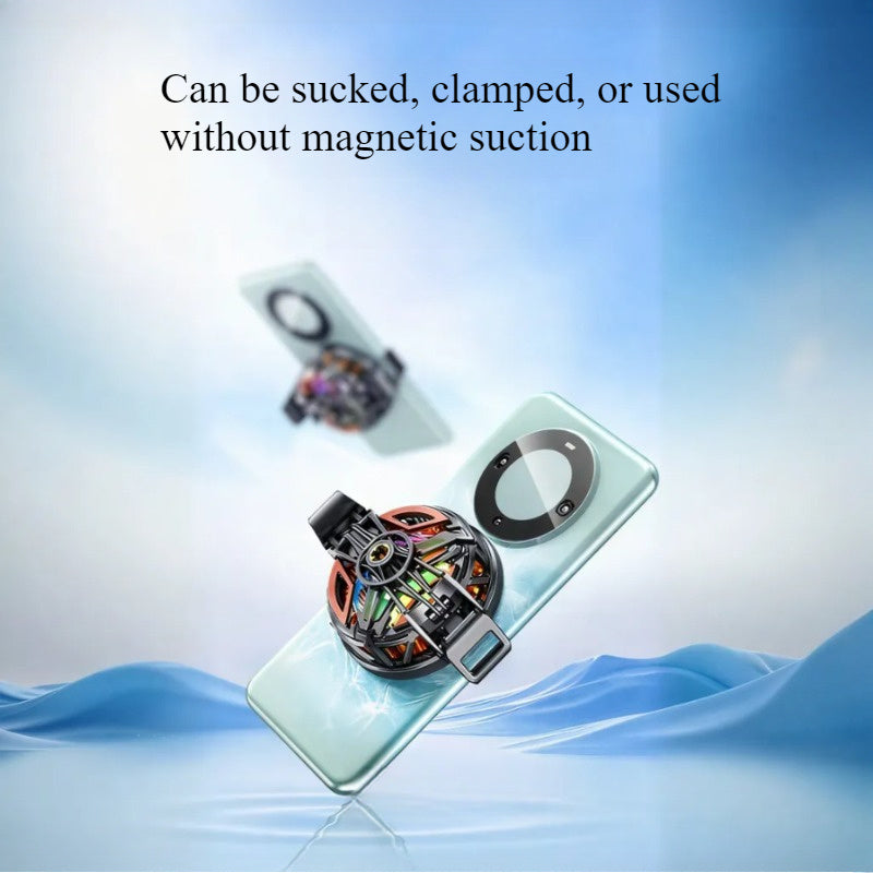 Compact USB-Powered Gaming Phone Cooler with Semiconductor Refrigeration and Magnetic Suction