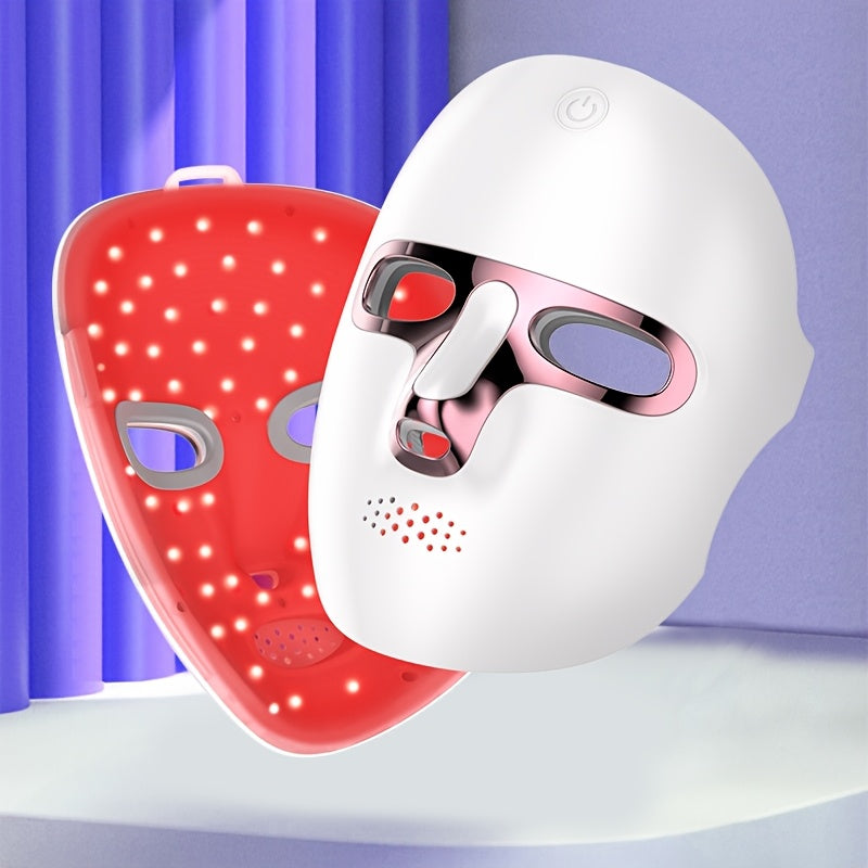 7-Color Yuz Go'zallik Maskasi Qurilmasi USB bilan qayta zaryadlanadigan portativ terini parvarish qilish uskunasi, Sevgililar kuni sovg'asi uchun