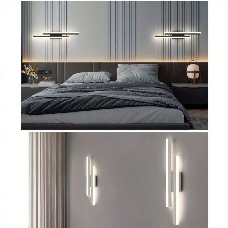 LED Wall Sconce Flush Mount Aluminum Shade 3000K Hardwired for Bedroom