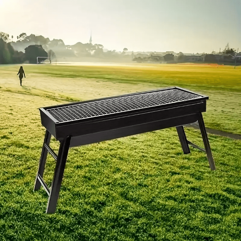 Складной железный гриль для уличных посиделок, тюнинг, не требует батареек, прочный