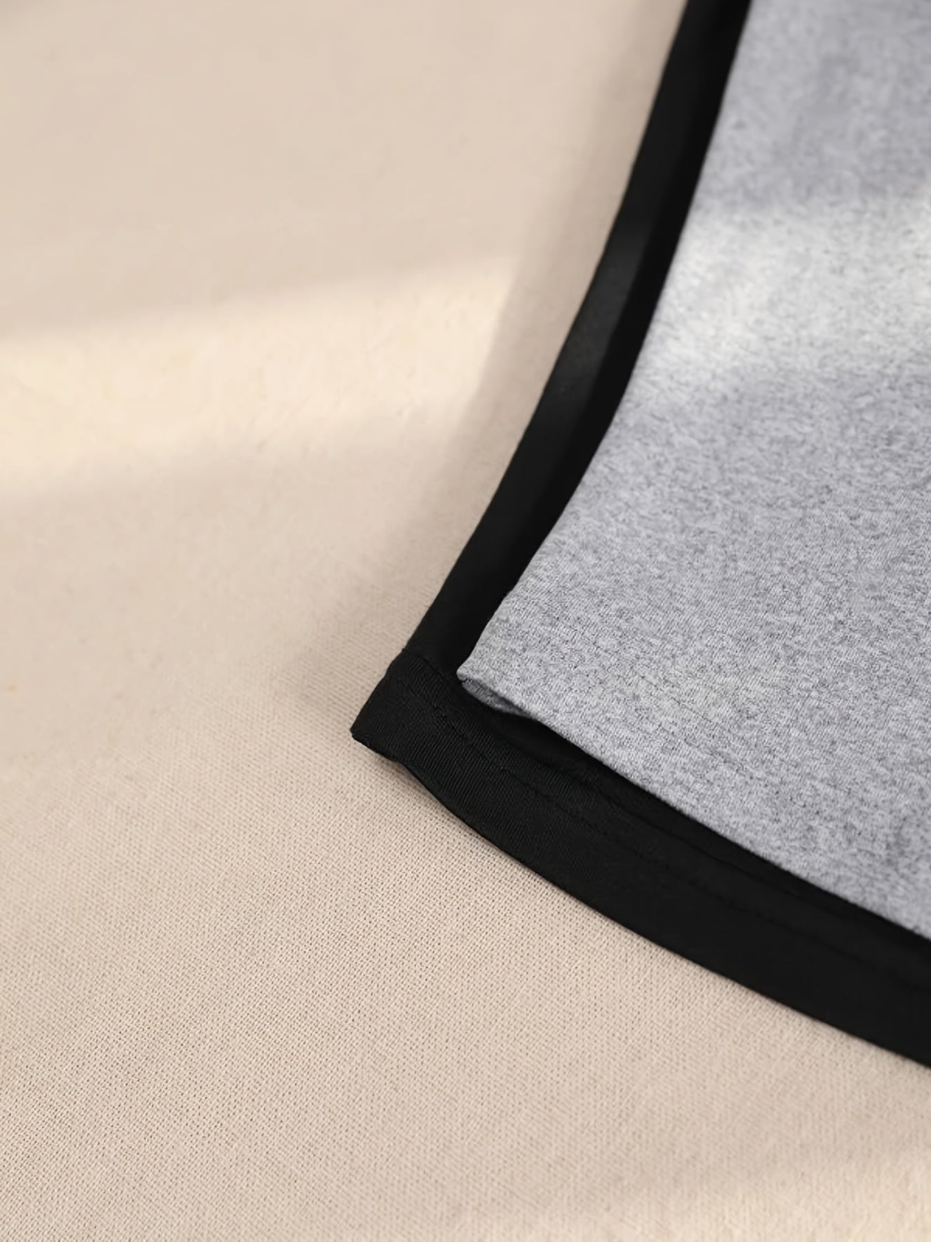 Women's Summer Short Sleeve Splicing Top Solid Color Slim Fit Polyester Knit Crew Neck Casual