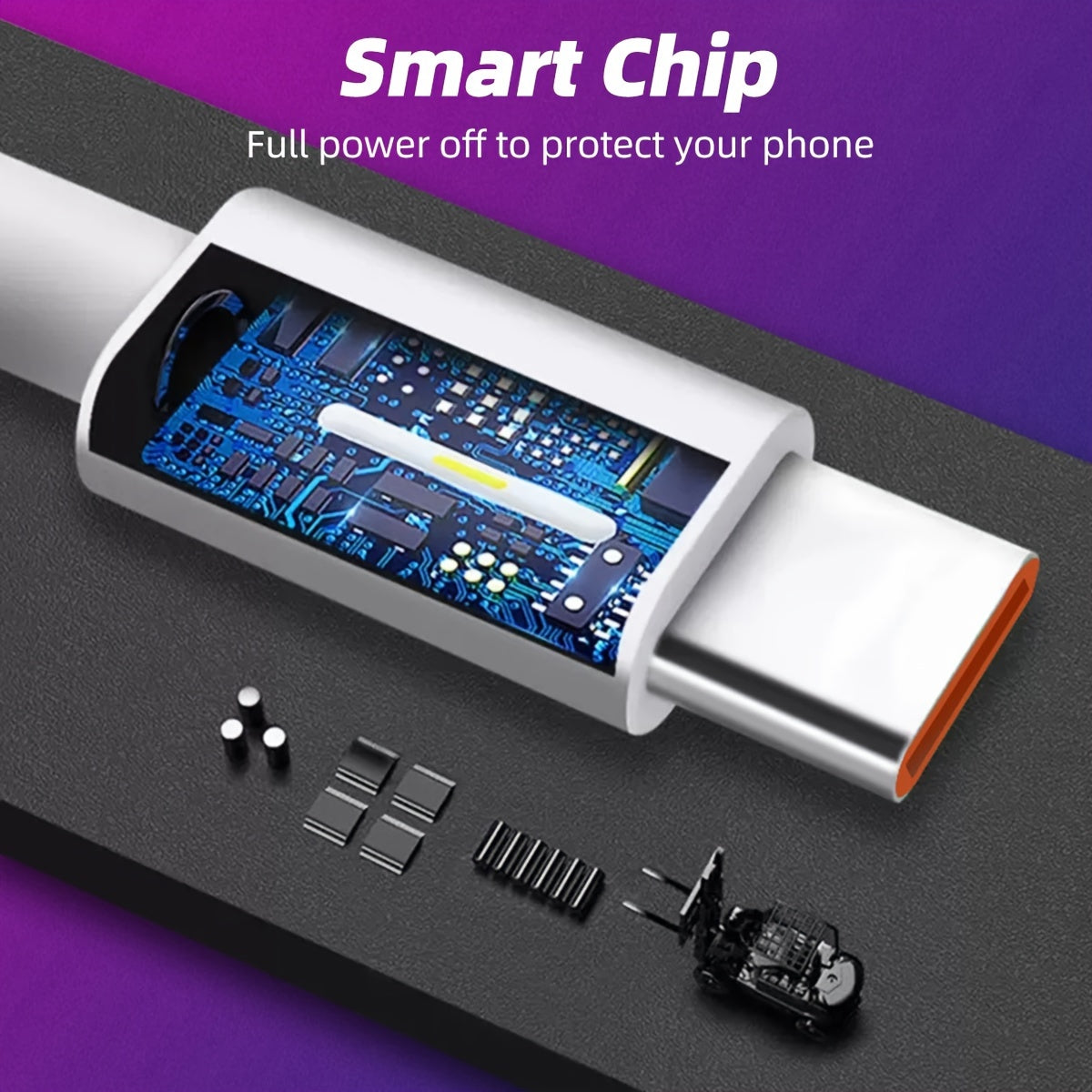 USB-C Charging Cable 120W Fast Charging for Xiaomi Mi9 Oppo VOOC