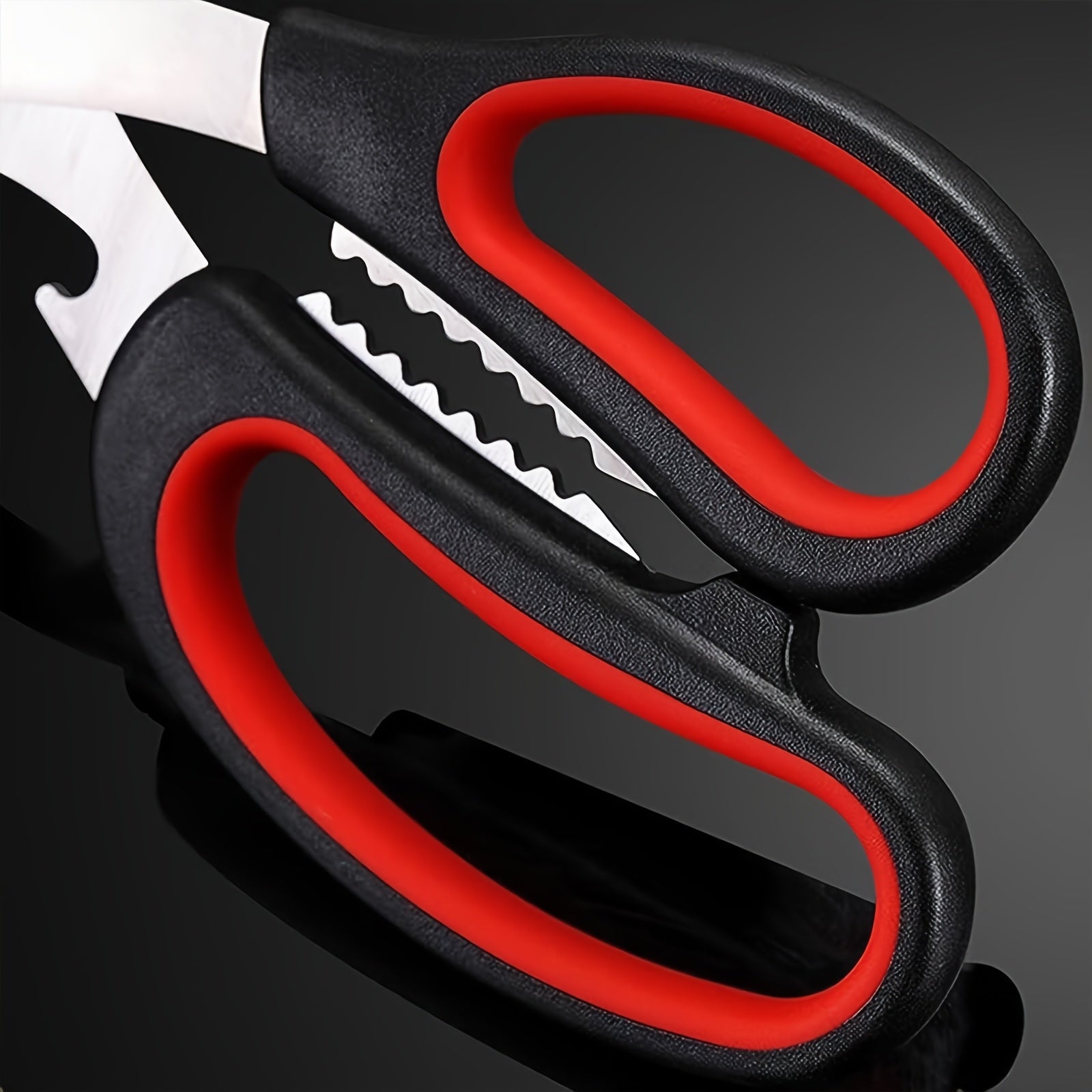 Stainless Steel oshxona qiyqichlari parranda qirqish uchun o'tkir tishli qirqish pichog'i ko'p maqsadli